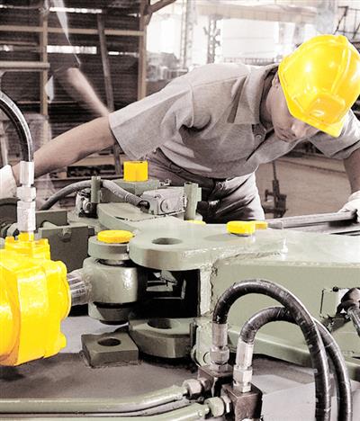 Engineer working in JCBL